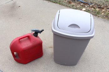 Trash Can And 5 Gallon Trash Can