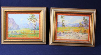 Two Original 8x10 Oil Paintings By Clinton Johnson