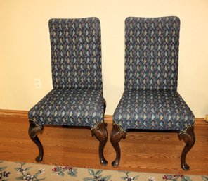2 High Back Dining Chairs In Great Shape
