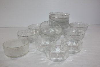 Lots Of Glass Bowls, 12 Count, Three Count, One Count