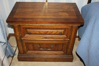 Lot 2 Of 2- Bedside Table26 X 15 X 22 Tall, Water Stains On Top,