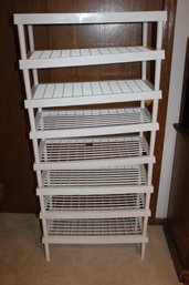 Plastic Shelving -24x12x53-in Tall  - Not Very Stable