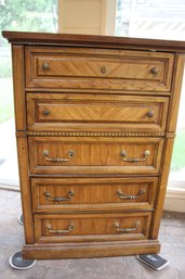 Five Drawer Chest 54 Inch Tall 38x18 Water Spot On Top