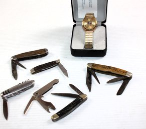 Six Pocket Knives, Local 5-241 Retired Member Watch