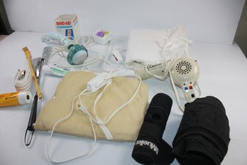 Heating Pads, Two Braces, Massager, Hair Dryer Etc