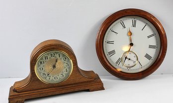 Hand-built Mantal Clock And Wall Clock