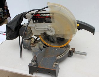 Sears Two Horsepower Miter Saw, Cast Iron Base -heavy