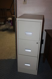 Metal 3 Door File Cabinet 40-in Tall