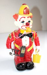 Vintage Bump And Benny Fireman Clown By New Bright Company