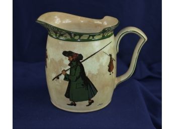 Royal Doulton Isaac Walton Ware Pitcher 6 In Tall