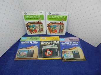 SET OF 5 SHOW N TELL PICTURESOUND PROGRAMS ALL STILL SEALED Ge GABRIEL MORE!