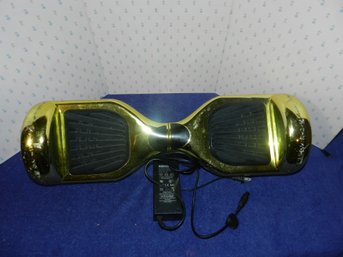 GOLD CHROME HOVERBOARD WITH CHARGER TESTED WORKS GREAT