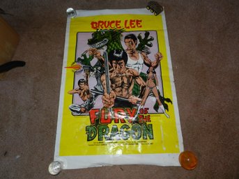 BRUCE LEE FURY OF THE DRAGON MOVIE POSTER