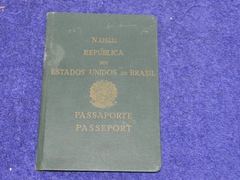 VINTAGE 1959 OBSOLETE BRAZIL PASSPORT