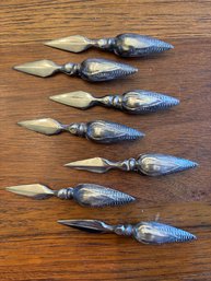 7 Silver Corn Holders