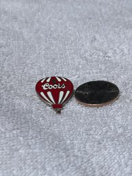 Vintage Coors Steel Plated Balloon Pin