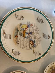 Porcelain French Opera Plates