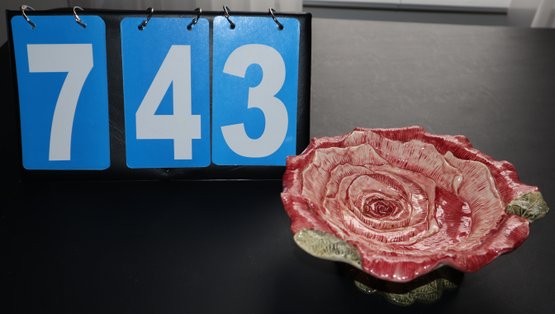 8' Rose Bowl - Decorative Compote Comport - K&B Kaldun & Bogle