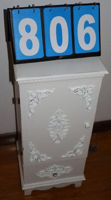 White Side Table Cabinet - 26' X 11'