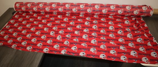 2013 New England Patriots Uncut Roll Of Fabric - 5 Feet Long