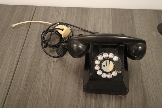 Vintage Telephone - Rotary Black - Northern Electric