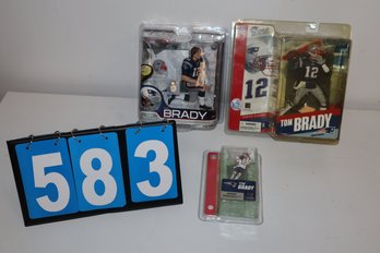 3 - Tom Brady Action Figures - New England Patriots