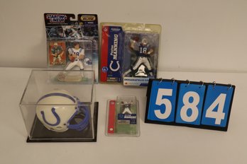 Peyton Manning - 3 Action Figures & 1 Colts Helmet - Starting Lineup