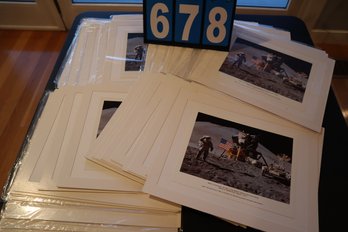 GIANT Collection Of 41 Matted Photo's Of The NASA Apollo 15 Jim Irwin Lunar Module Falcon 1971 Man On The Moon
