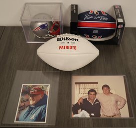 New England Patriots Collection Of Autographs! Steve Grogan, John Hannah, & More!
