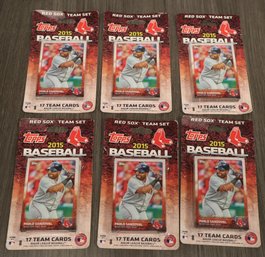6 - 2015 Topps Boston Red Sox Team Sets - New In Package
