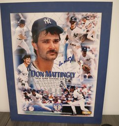 Don Mattingly Signed Autographed - 23' X 19' Matted Photo