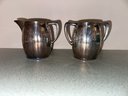 Benedict Silver Plated Creamer And Sugar Set