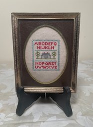 Small Framed Needlepoint Alphabet