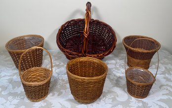 Assorted Medium Brown Toned Baskets