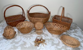 Assorted Baskets Plus Wall Ornament