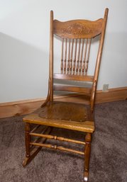 Vintage Solid Wood  Rocking Chair