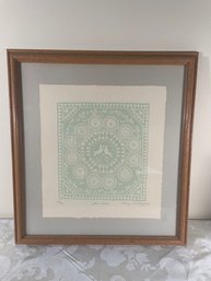 Original Signed And Numbered Mary Rutherford Art In Wood Frame