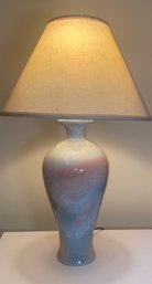 Vintage Pastel Crazed Ceramic Lamp