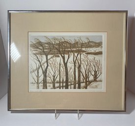 Aida Whedon Etching -vermont