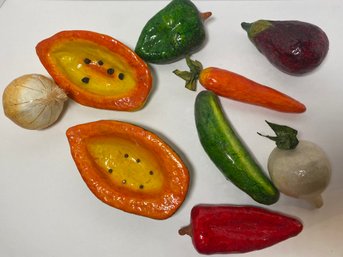 Paper Mache Fruits Made In Mexico