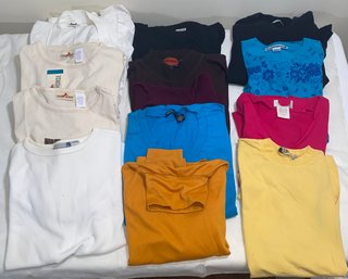 Woman's Size Medium Short & Long Sleeve Tops