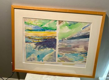 Abstact Water Color Painting By Ted Hughes