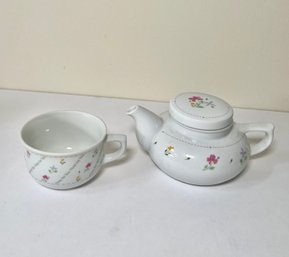 Floral Teapot & Cup