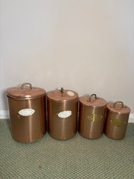 Copper Colored Canisters