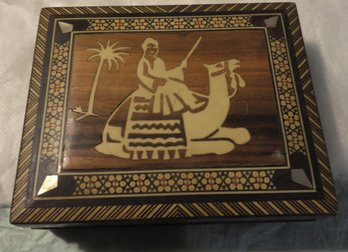 INLAID BONE WOOD BOX