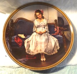 ROCKWELL PLATE *WAITING AT THE DANCE*