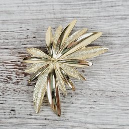 Vintage Brooch/pin Sarah Coventry Gold-Tone Beautiful Design Classic Costume Jewelry