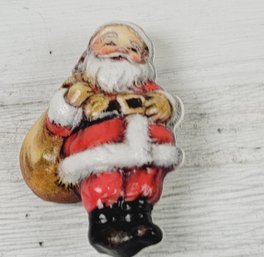 Vintage  Hallmark Santa Brooch Christmas Holiday Theme Classic Costume Jewelry