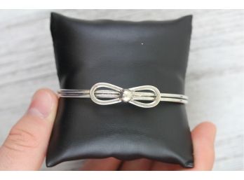 Sterling Silver Cuff Bracelet Mexico Handmade Vintage Wirework 7 3/4' 14 Grams