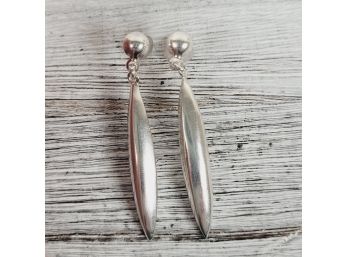 Sterling Silver Earrings Dangles Torpedo Beautiful Design